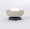 Ozzy black and mocha bedside lamp