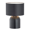 Aspen 1-light black and white table lamp