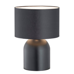 Aspen 1-light black and white table lamp