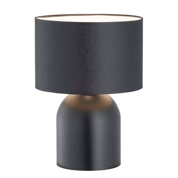 Aspen 1-light black and white table lamp