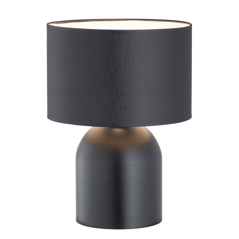 Aspen 1-light black and white table lamp