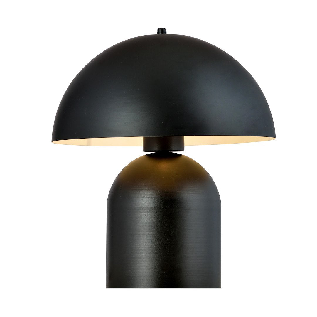 Kava 1-light black bedside lamp