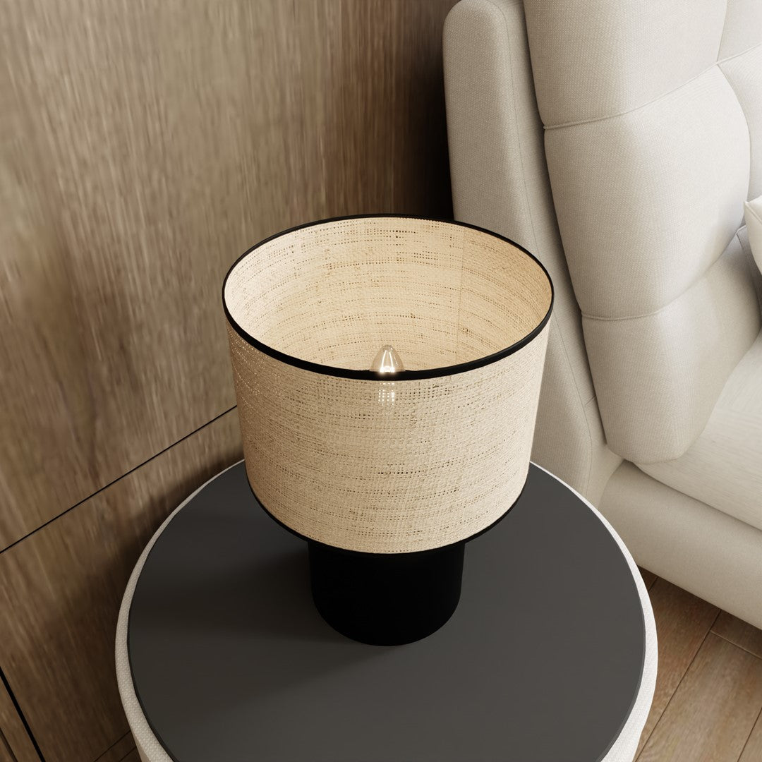 Aspen black table lamp