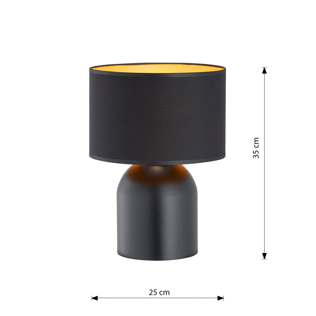 Black and gold Aspen table lamp