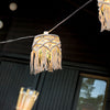 Mykonos decorative string lights, 8 m and 8 pendants