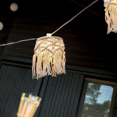 Mykonos decorative string lights, 8 m and 8 pendants