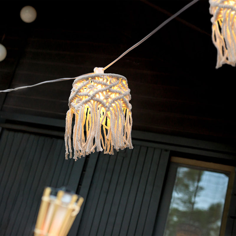 Mykonos decorative string lights, 8 m and 8 pendants