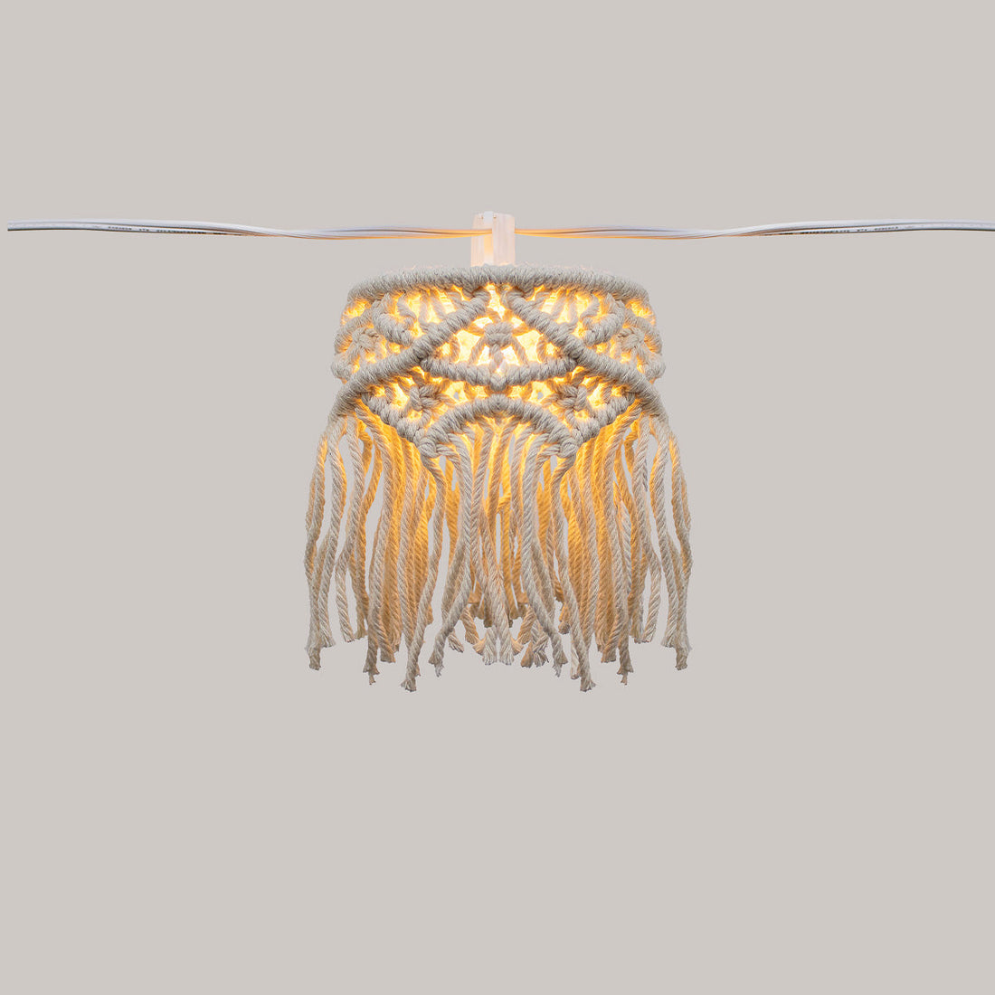 Mykonos decorative string lights, 8 m and 8 pendants