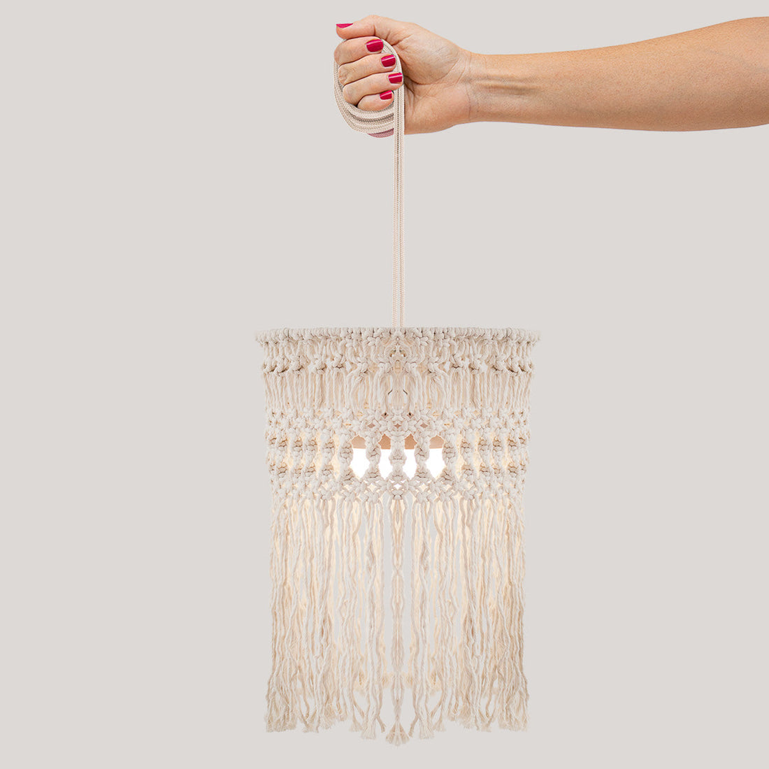Mykonos Hang cotton outdoor pendant light