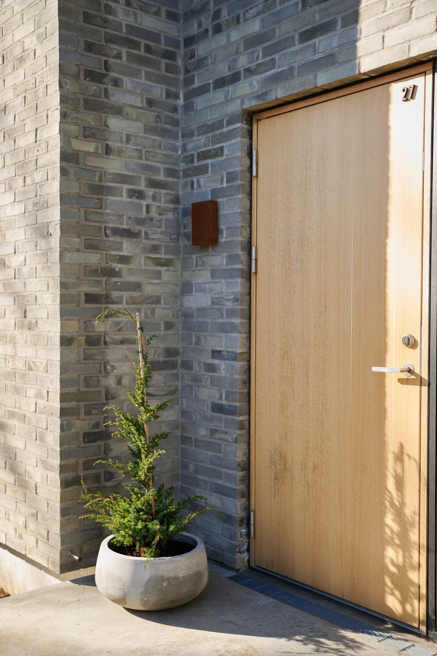Applique extérieure LED Fold 15, IP54, acier corten / noir