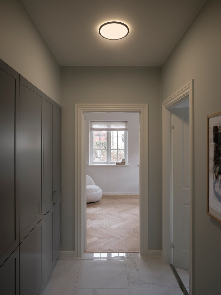Plafonnier LED Oja 29 avec interrupteur 3000 ou 4000K, IP54