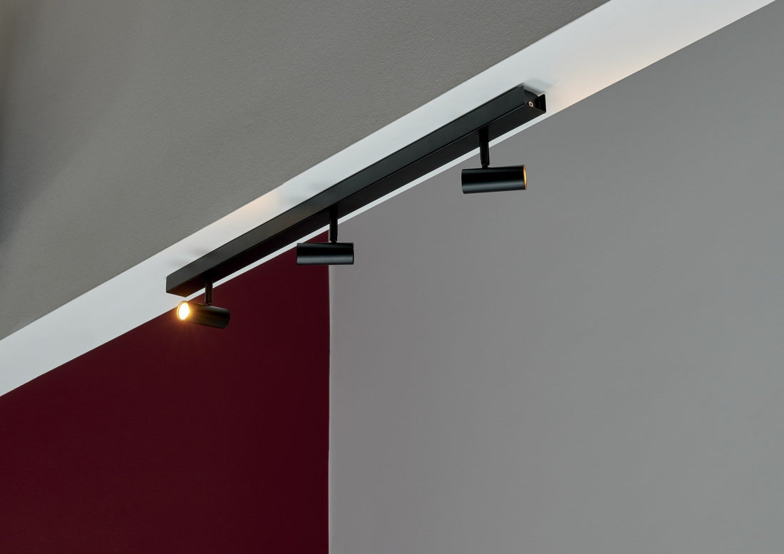 Plafonnier spots LED Omari 3-Spot noir