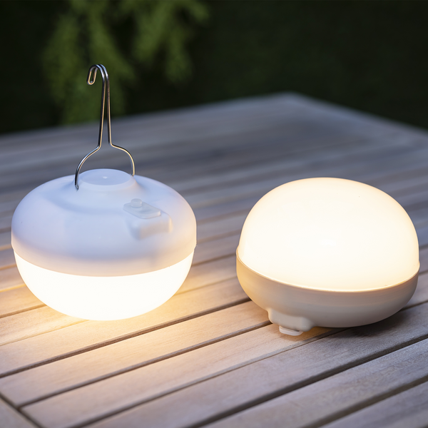 Cherry portable solar bulb with folding panel