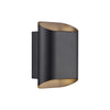 Applique extérieure Nico 22 Round Maxi noire, verre, IP54