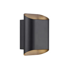 Applique extérieure Nico 22 Round Maxi noire, verre, IP54