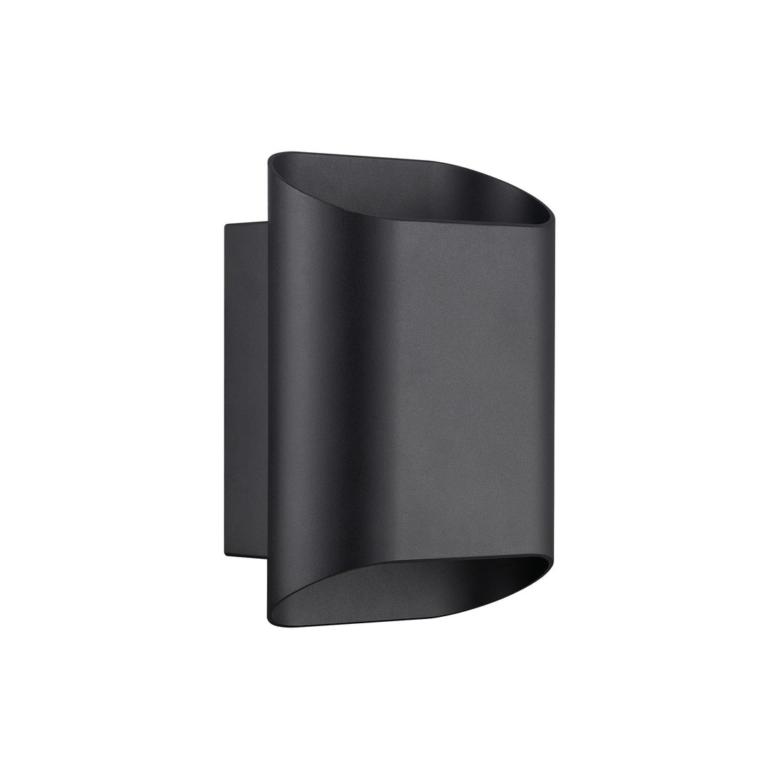 Applique extérieure Nico 22 Round Maxi noire, verre, IP54