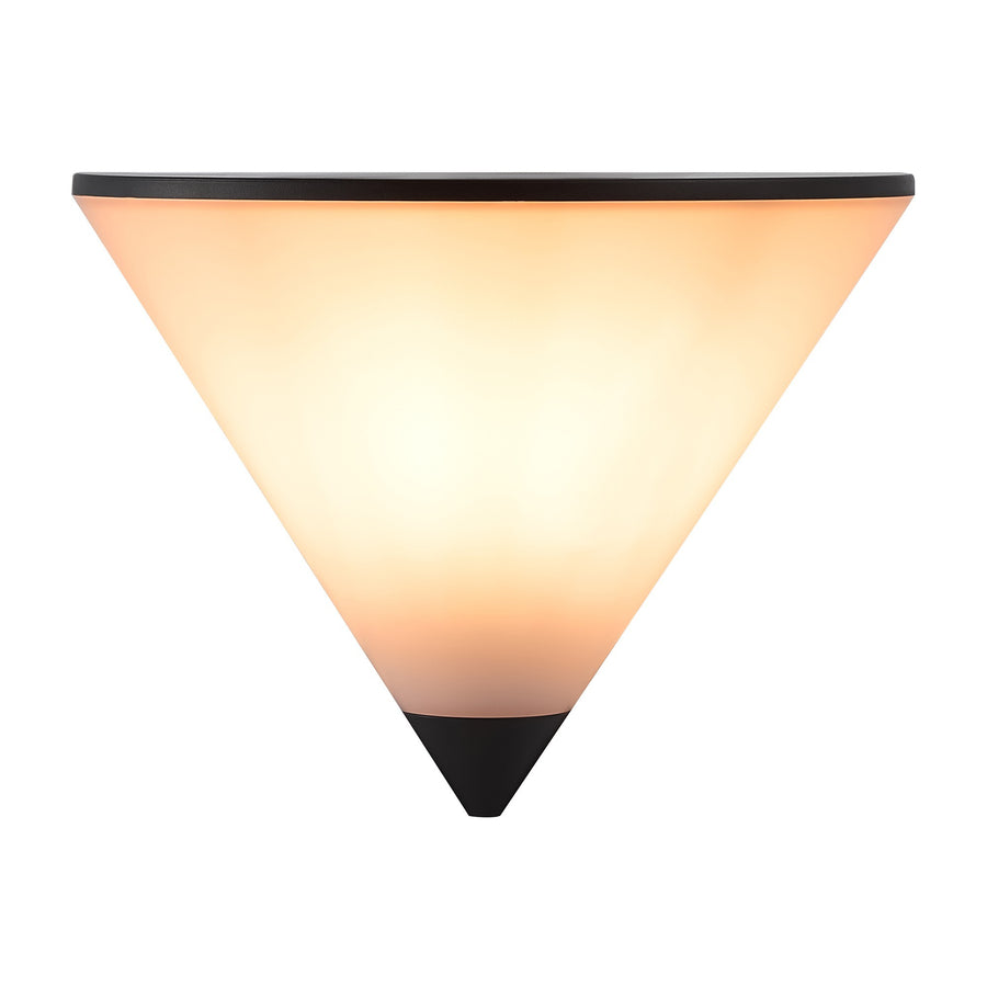 Face du produit : diffuseur triangulaire blanc chaud sous un bandeau noir