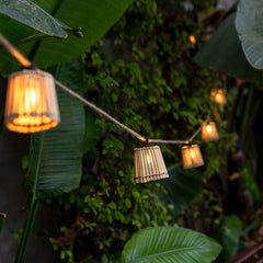 Okinawa bamboo outdoor string lights