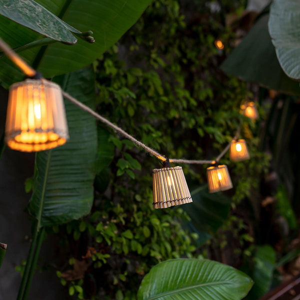 Okinawa bamboo outdoor string lights