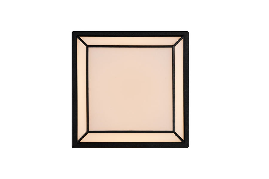 Détail du cadre noir et du liseré lumineux périphérique du diffuseur