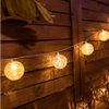 Pallina jute-effect outdoor string lights