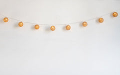 Pallina jute-effect outdoor string lights