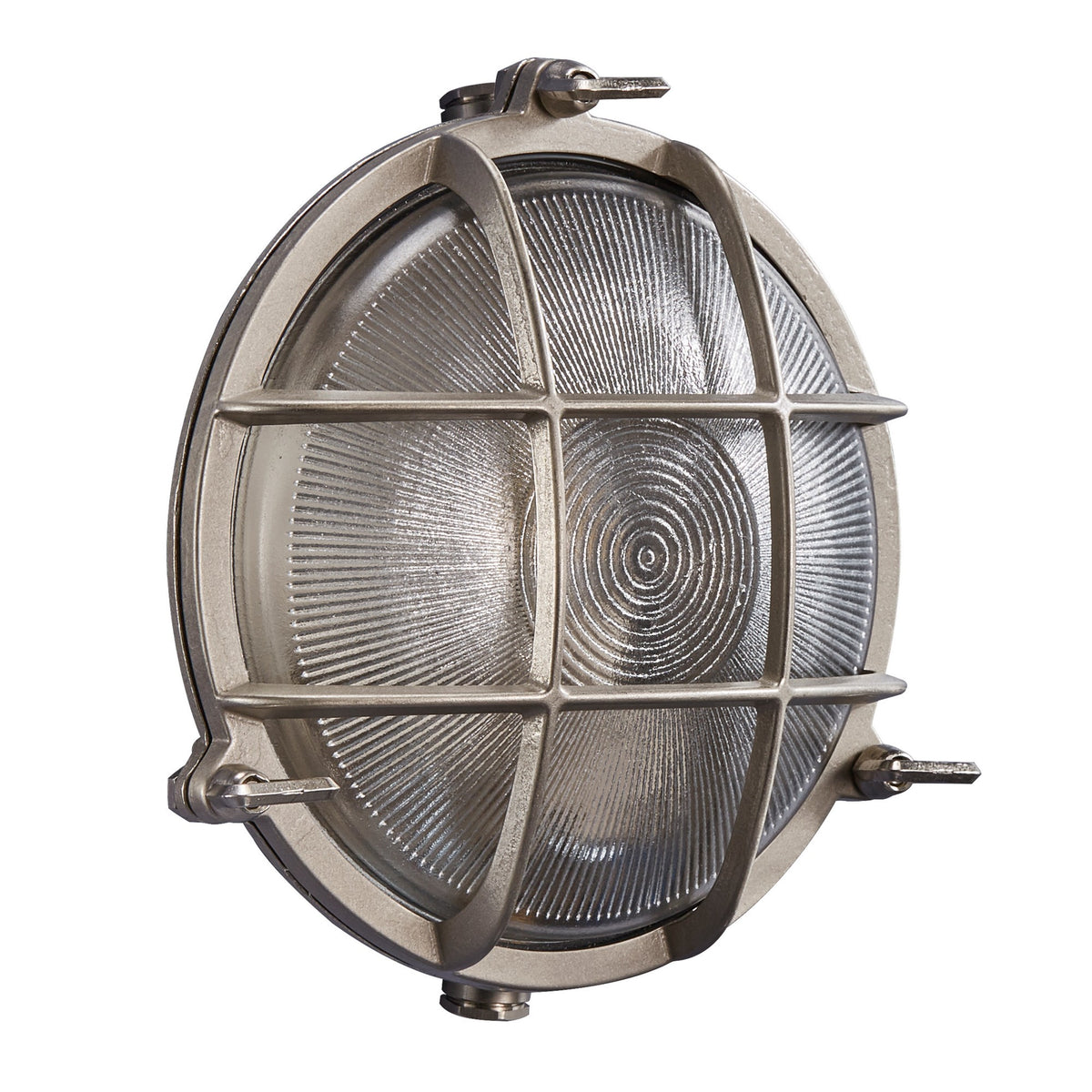 Applique extérieure Polperro nickel, verre, IP64