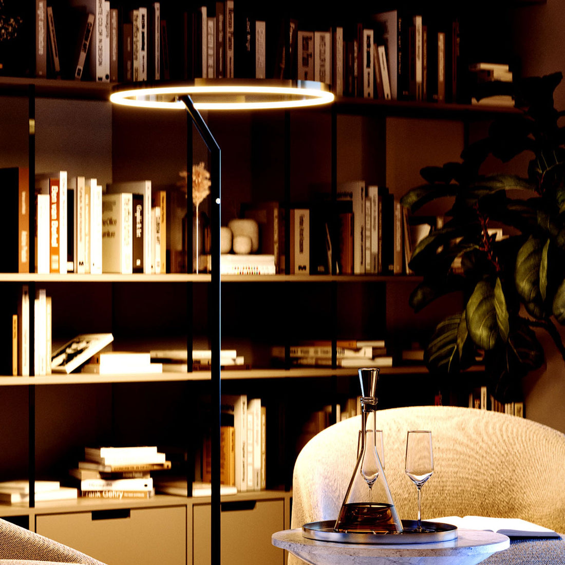 Lampadaire salon | Ring Ø 60 cm