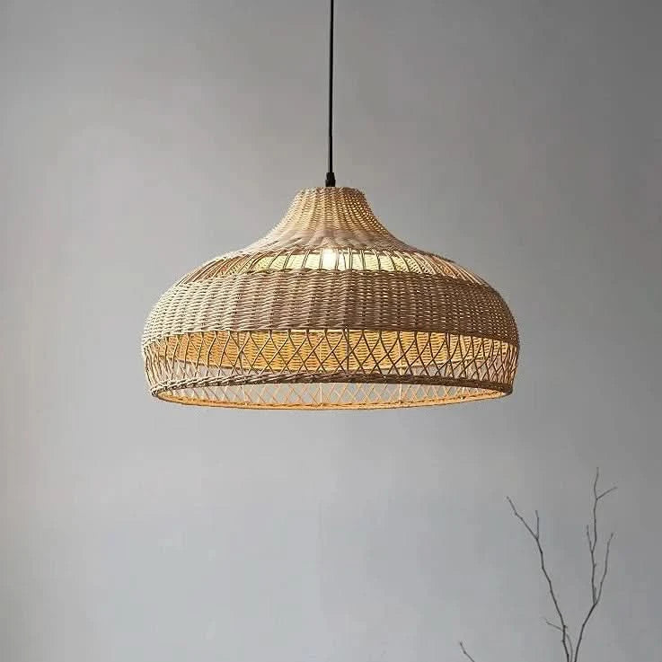 Light rattan designer pendant light | Calya