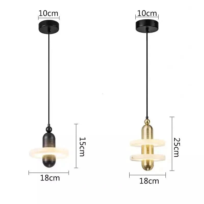 Marble Pendant Lights Dining Table Luxury Home Decor LED Hanging lamp Bedroom Bedside Kitchen Island Lighting Fixtures | Designix -     - https://designix.fr/