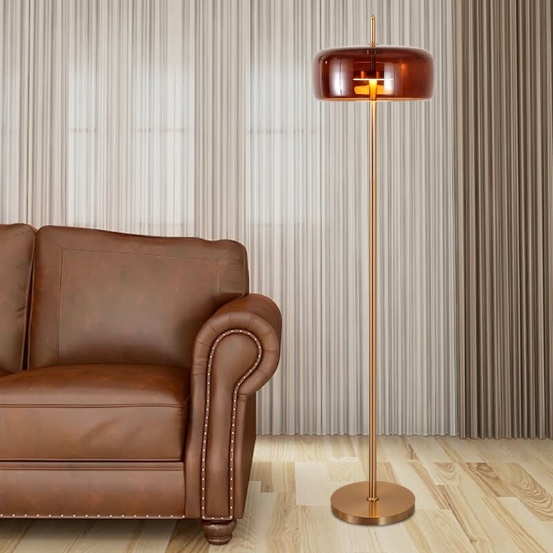 Brass sphere floor lamp | Solane