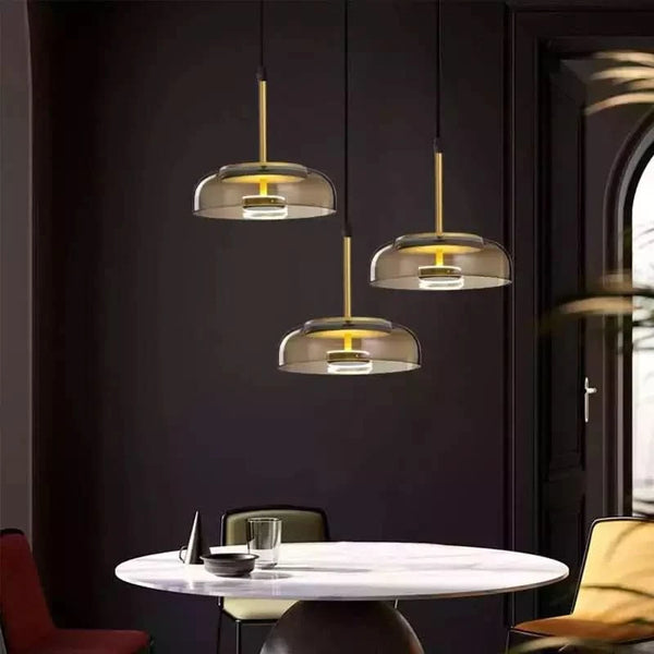 Oval glass pendant light | Kara
