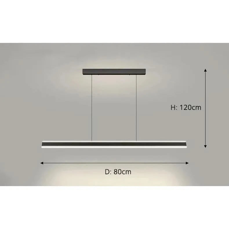 Dining room Lamps Pendant Lights for Dining table kitchen Home Decor Indoor lighting lustre white black Hanging Lamp fixture | Designix -  A  Black 80cm Brightness Dimmable  - https://designix.fr/