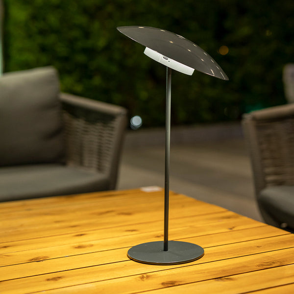 Sardinia 40 cordless table lamp, adjustable lampshade