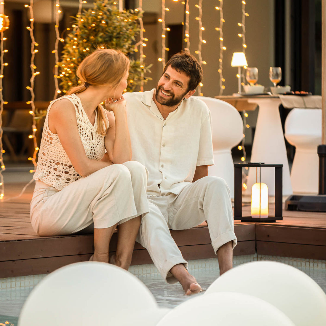 Siroco portable cordless metal lantern