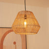 Sisine pendant light made of natural fibers