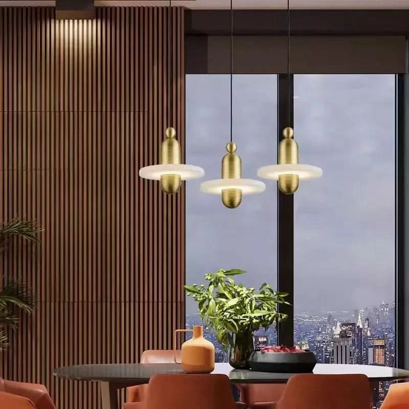 Marble Pendant Lights Dining Table Luxury Home Decor LED Hanging lamp Bedroom Bedside Kitchen Island Lighting Fixtures | Designix -     - https://designix.fr/