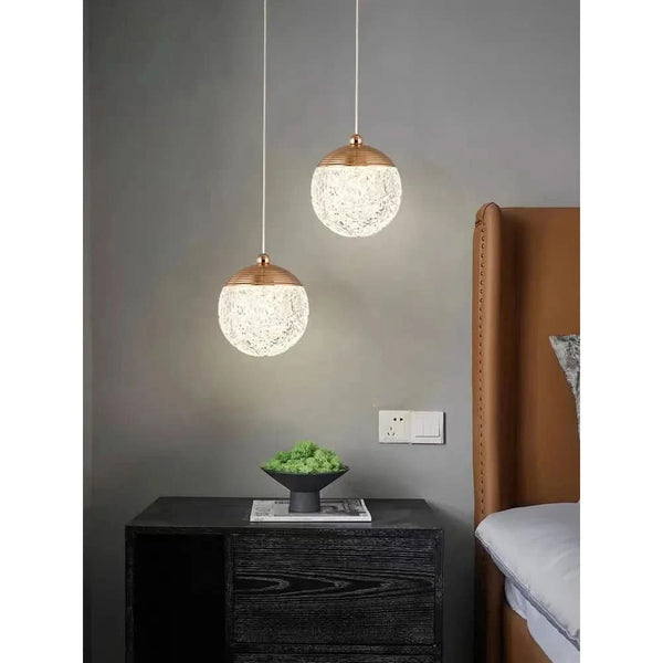 Brass bedroom pendant light | Yvlen