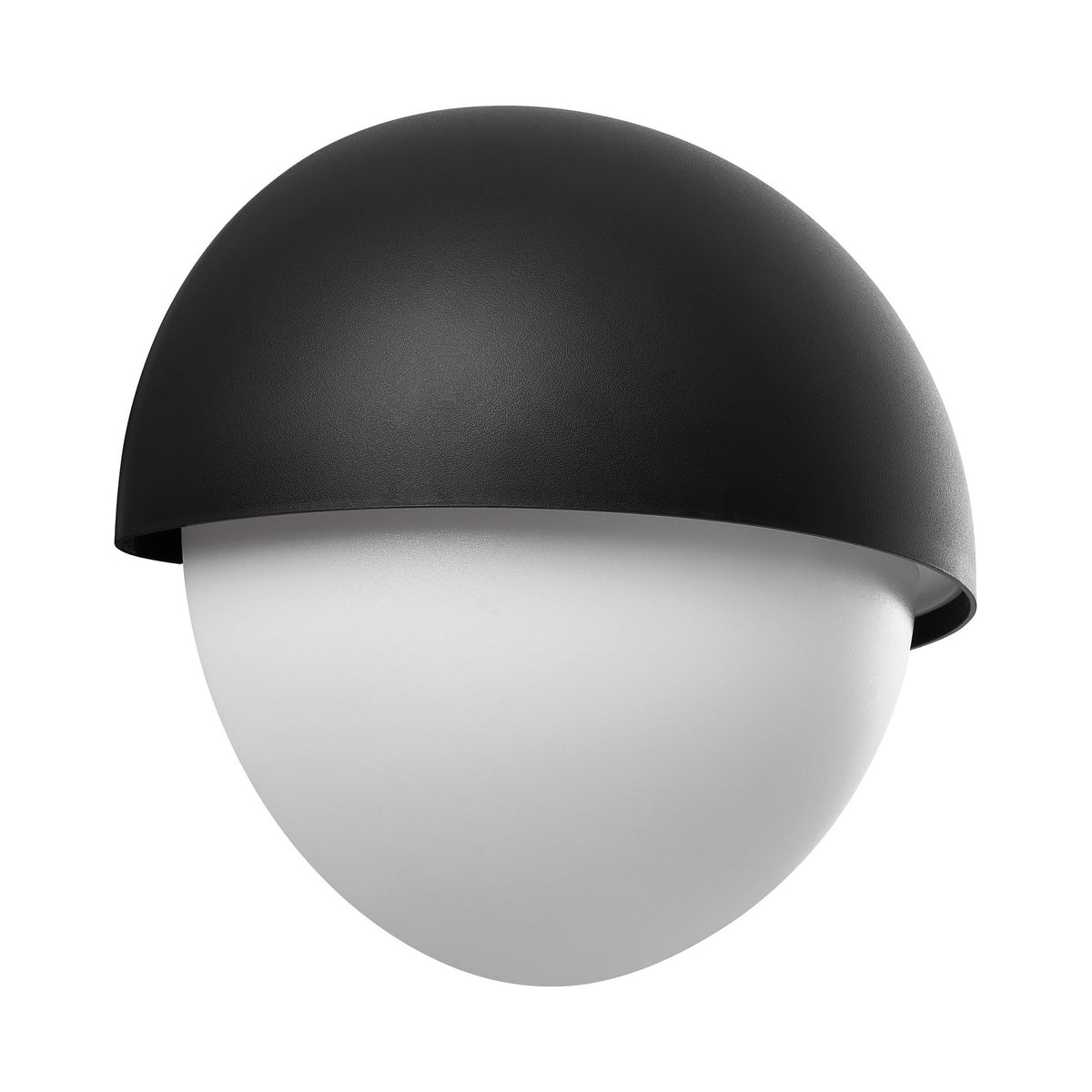 Vue de face montrant la coque noire et le diffuseur blanc éteint