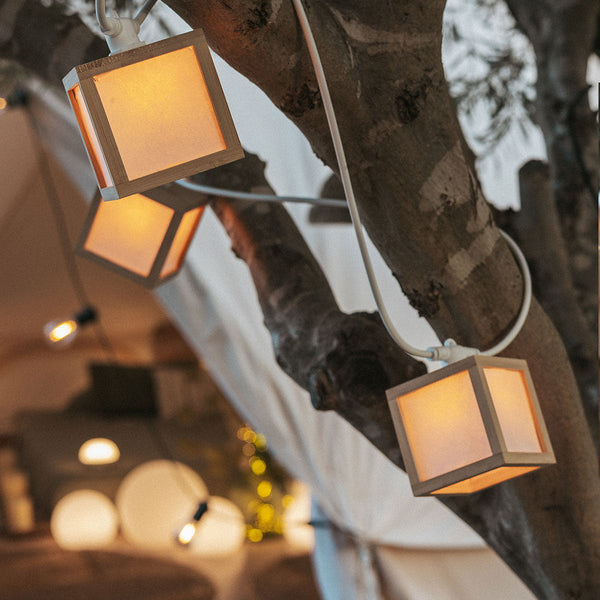 Vega decorative string lights, 8 m and 10 bulbs