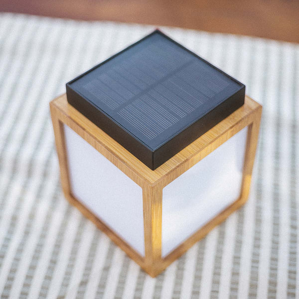Vega portable bamboo solar lantern