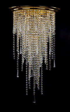AL252 spiral crystal pendant light