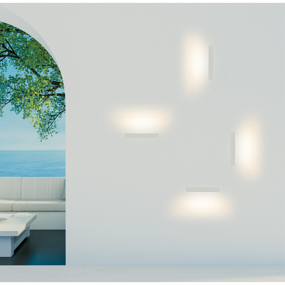 Applique Exterieure ZAMBELIS 12W IP54 DESIGN Blanc Sable E168