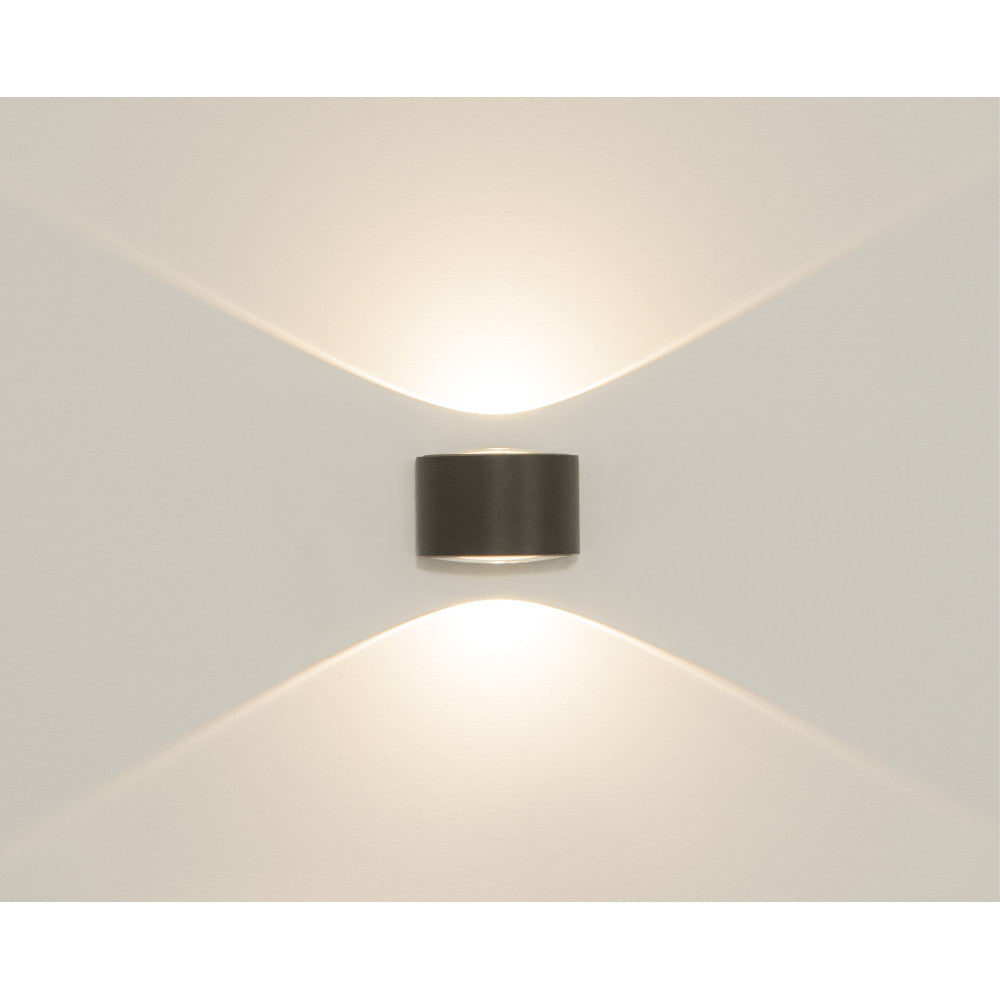 Applique exterieure ZAMBELIS 2x5W IP54 Direct/Indirect DESIGN Graphite E317