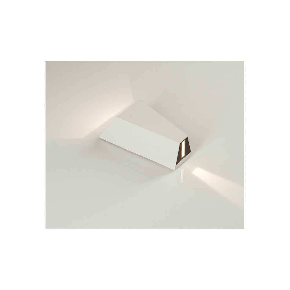 Applique Exterieure ZAMBELIS 6W IP54 DESIGN Blanc Sable E156