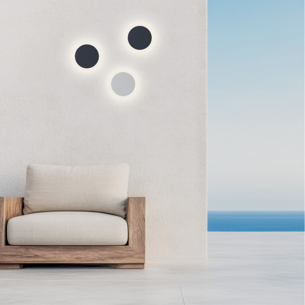 Applique Exterieure ZAMBELIS D165 8W IP65 DESIGN Blanc Sable E304