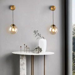 Modern Glass Globe Wall Light | Seli