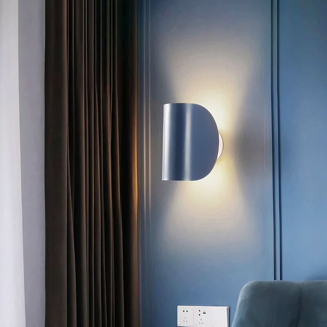 Minimalist Rotating Blue Wall Lamp | Jemy