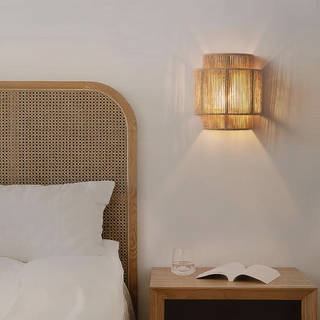 Bohemian Hemp Rope Wall Lamp | Fira