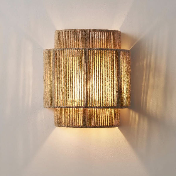 Bohemian Hemp Rope Wall Lamp | Fira